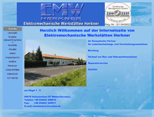 Tablet Screenshot of emwherkner.de